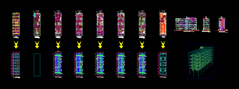 Planning A Building Multi DWG Block for AutoCAD
