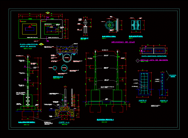 Plano Flagstaff DWG Detail for AutoCAD