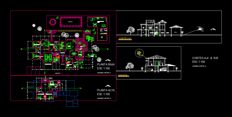 Plano Home DWG Detail for AutoCAD
