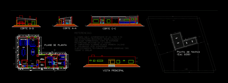 Plano Houses DWG Block for AutoCAD
