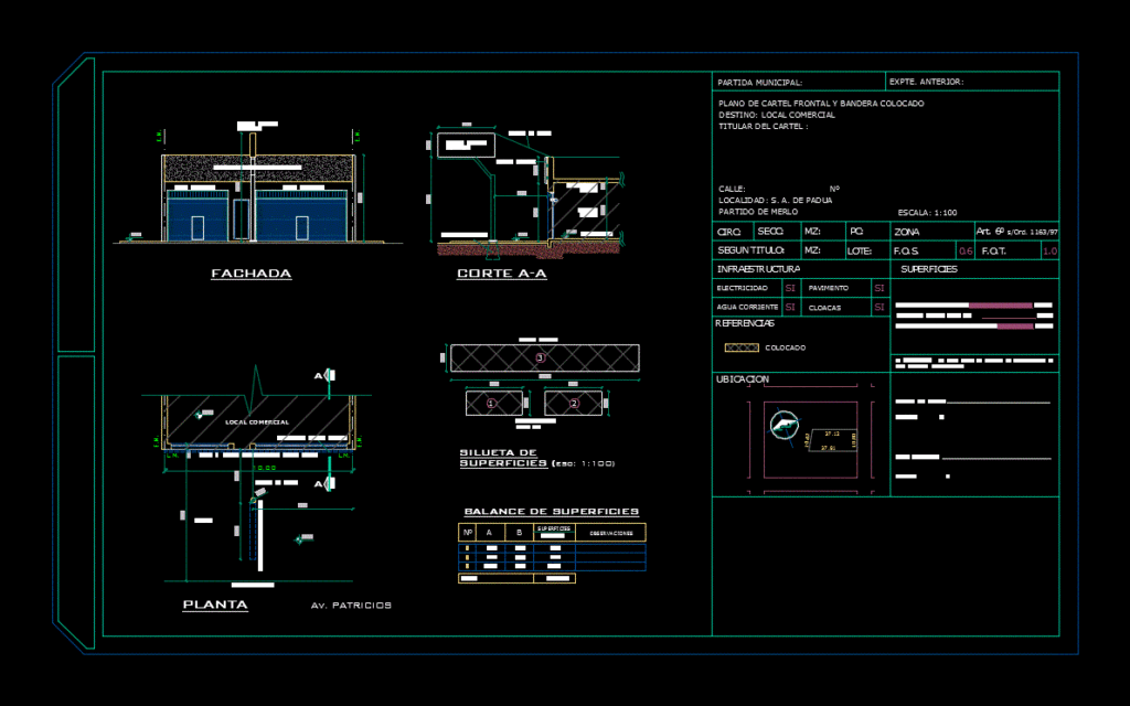 Plano Municipal DWG Block for AutoCAD