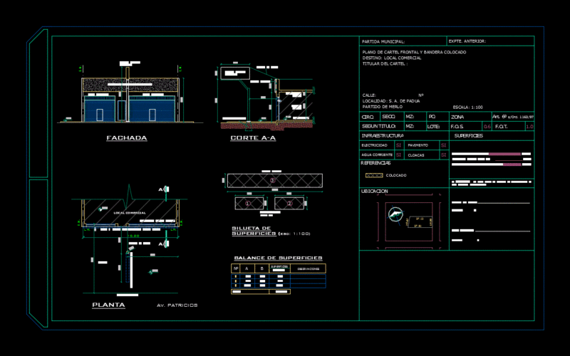Plano Municipal DWG Block for AutoCAD