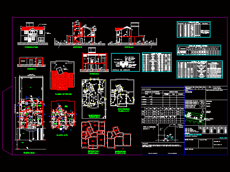 Plano Single Family Housing Municipal DWG Full Project For AutoCAD Designs CAD