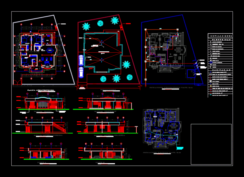 Plans Residence DWG Plan for AutoCAD