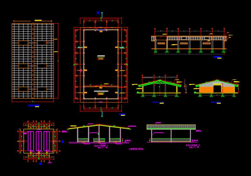 Plans Warehouse DWG Plan for AutoCAD