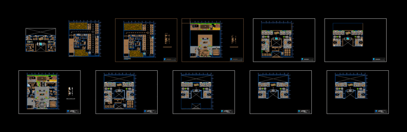 Plant A Hotel DWG Block for AutoCAD