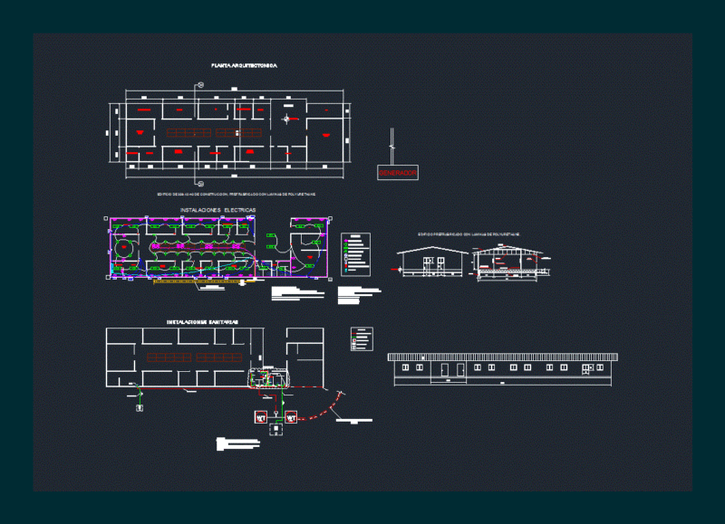 Plant Architectural Office DWG Plan for AutoCAD