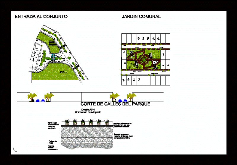 Plaza Community DWG Detail for AutoCAD