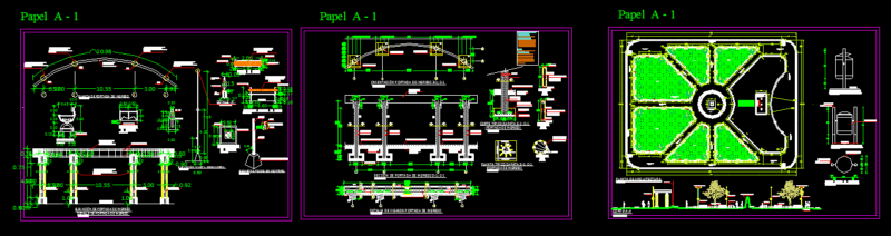 Plaza DWG Full Project for AutoCAD