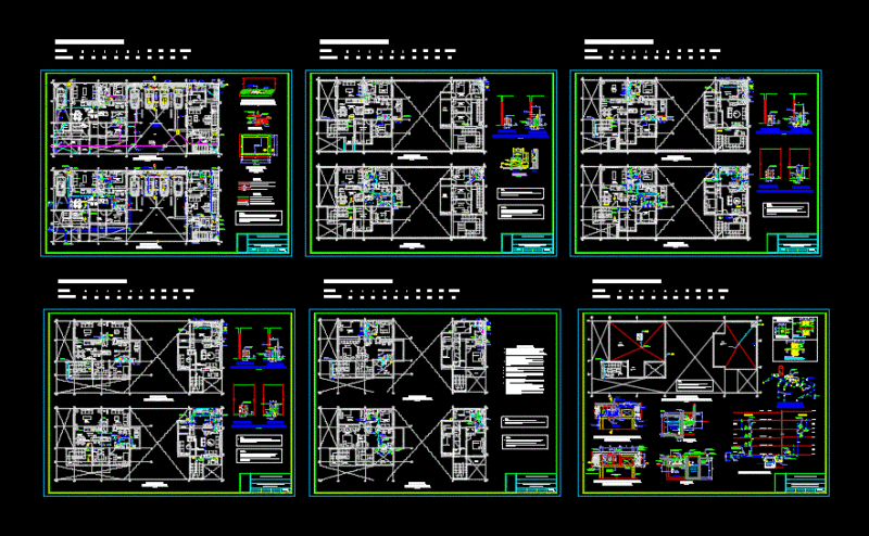 Plumbing Multifamily Housing DWG Detail for AutoCAD