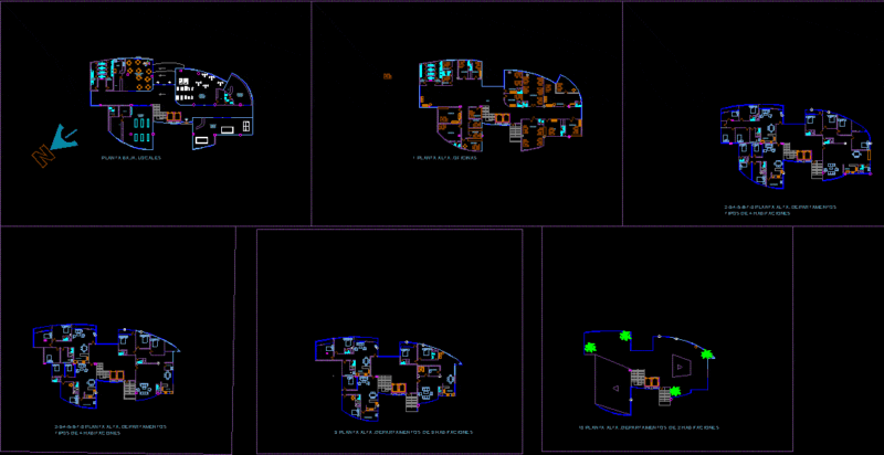 Polifunctional DWG Block for AutoCAD