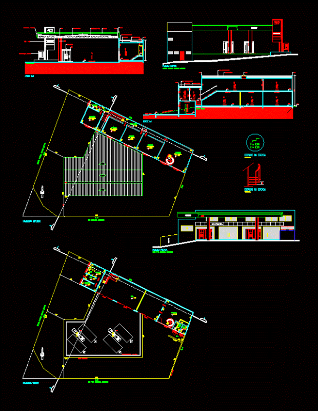 Posto Petrobras DWG Block for AutoCAD