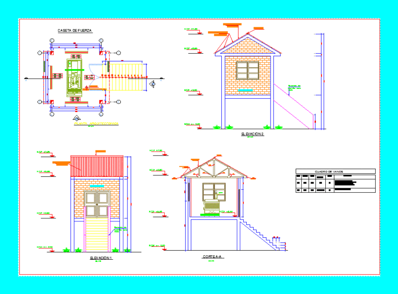 Power House DWG Plan for AutoCAD