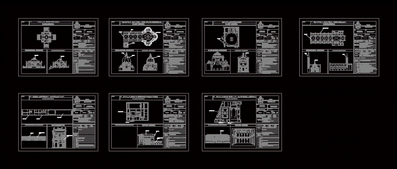 Power Renaissance Churches DWG Section for AutoCAD