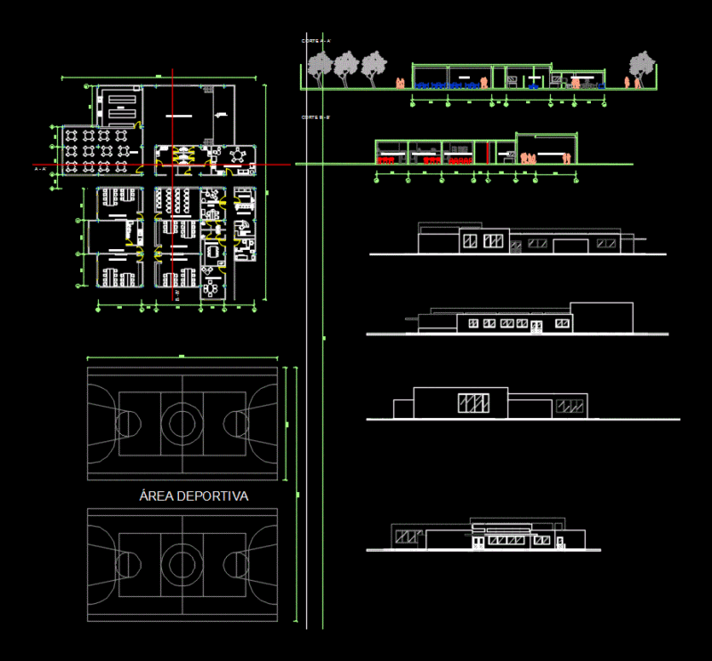 Pre-Primary Building DWG Block for AutoCAD