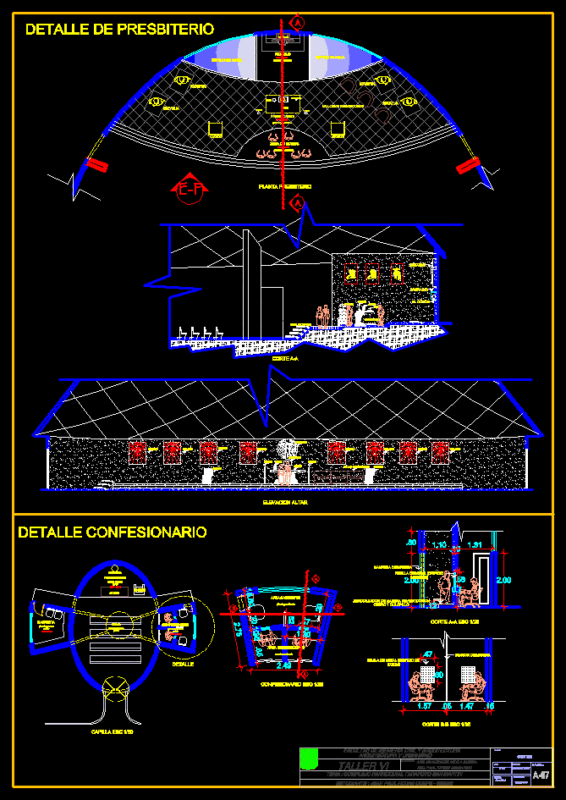 Presbytery DWG Detail for AutoCAD