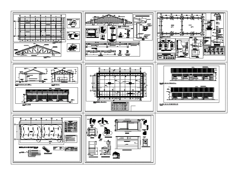 Primary Classrooms DWG Section for AutoCAD