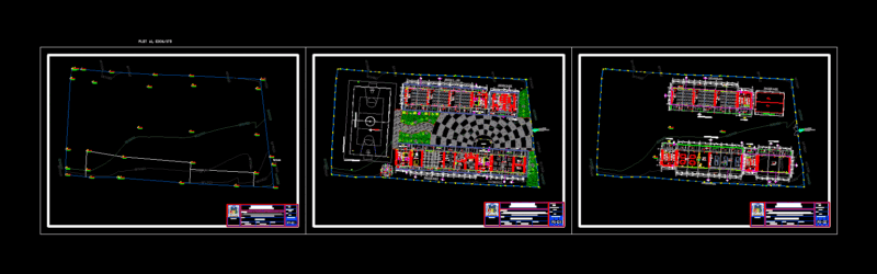 Primary Education Profile Infraestuctura DWG Plan for AutoCAD