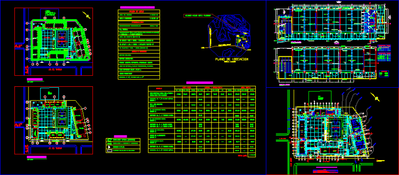 Primary School – Plants DWG Block for AutoCAD