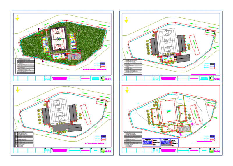 Primary School DWG Block for AutoCAD
