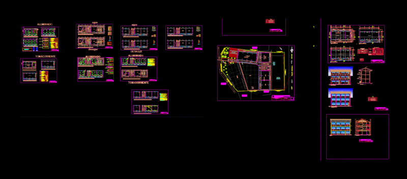 Primary School DWG Block for AutoCAD