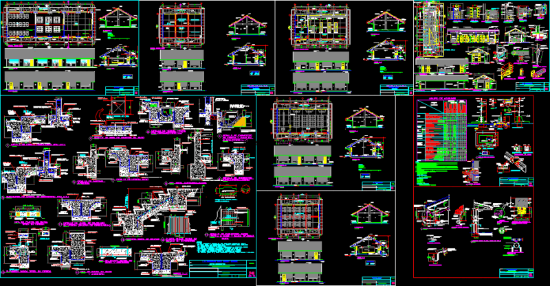 Primary School DWG Detail for AutoCAD