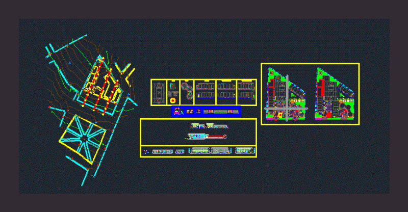 Primary School Secondary Initial DWG Plan for AutoCAD