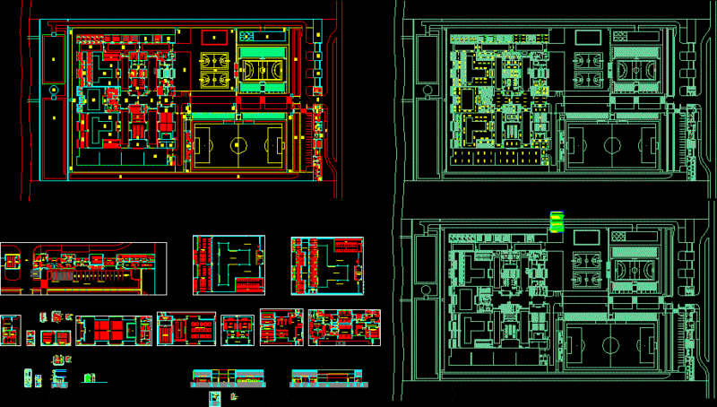 Prison DWG Section for AutoCAD