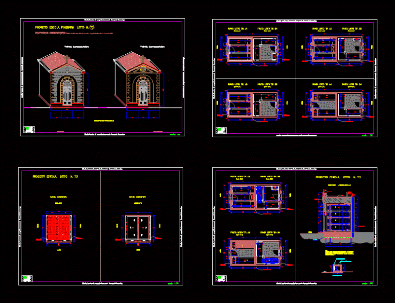 Private Chapel DWG Section for AutoCAD