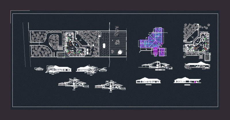 Private Residence DWG Section for AutoCAD