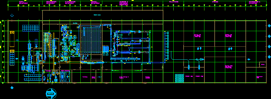 Processing Chicken Plant 6000 Birds Per Hour DWG B   lock for 