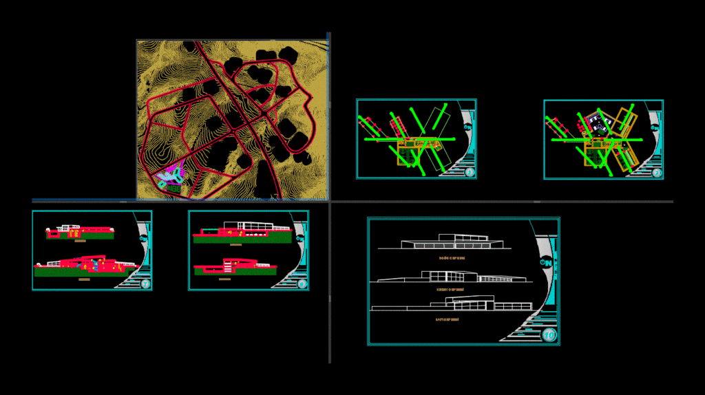 Professional School – Sports DWG Section for AutoCAD