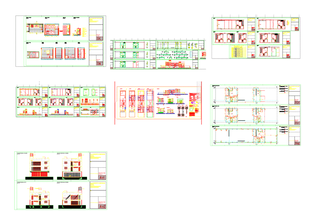 Project 4 Apartments DWG Full Project for AutoCAD
