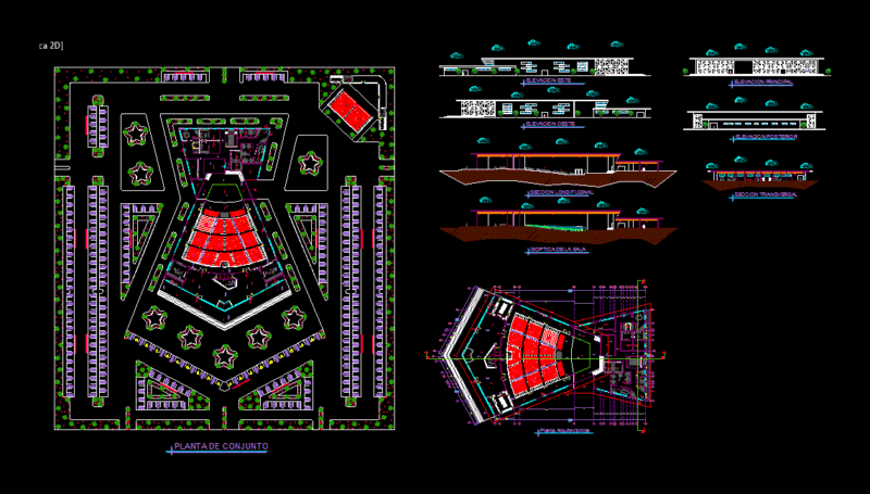 Project Auditorium DWG Full Project for AutoCAD