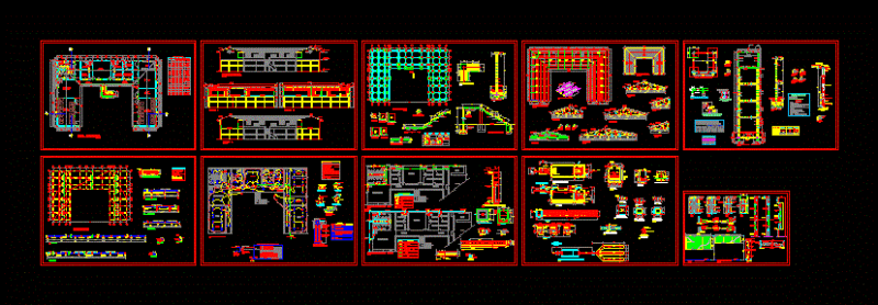 Project Boarding DWG Full Project for AutoCAD