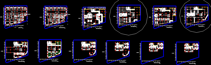 Project Commercial Center DWG Full Project for AutoCAD