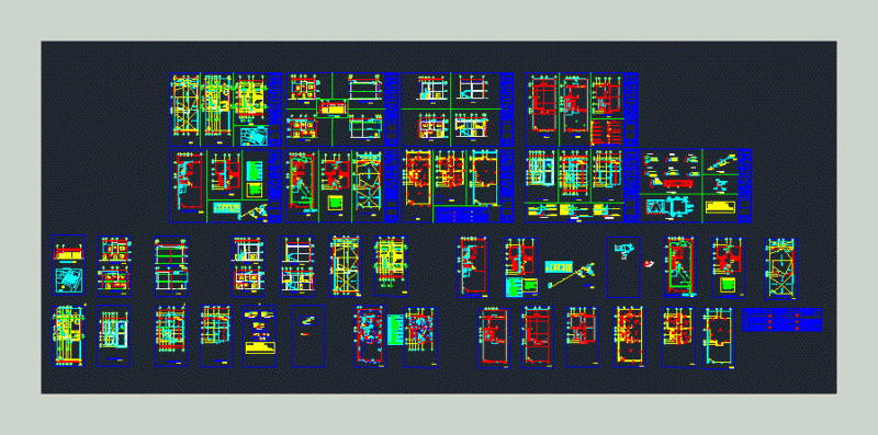 Two Story House 2D DWG Full Project for AutoCAD