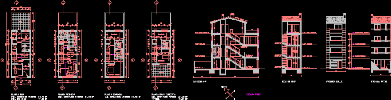 Project Family House DWG Full Project for AutoCAD
