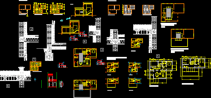 Project Family House With Structure In Walls With Charge Of Bricks DWG Full Project for AutoCAD