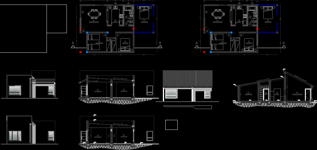 Project Family Housing DWG Full Project for AutoCAD