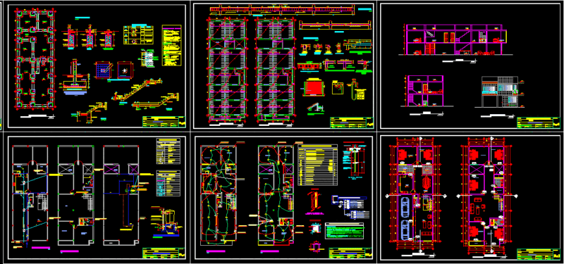 Project Family Housing DWG Full Project for AutoCAD