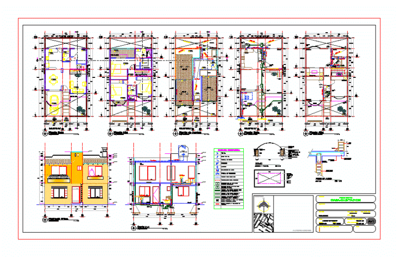 Project House DWG Full Project for AutoCAD