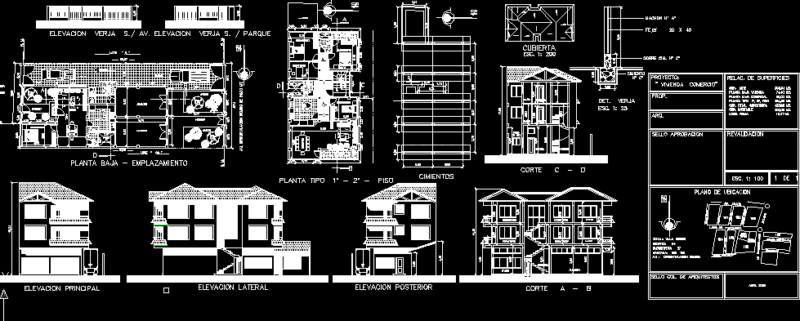 Project Housing Building DWG Full Project for AutoCAD