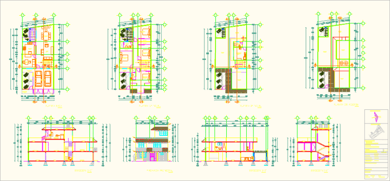 Project Housing DWG Full Project for AutoCAD