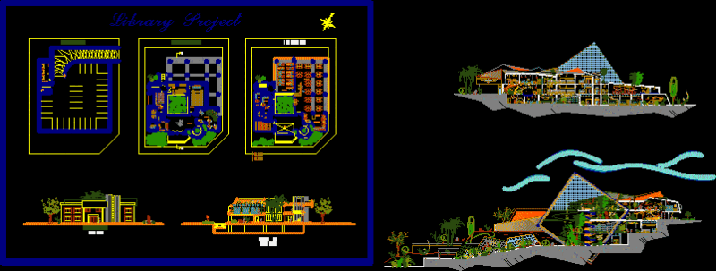 Project Library DWG Full Project for AutoCAD