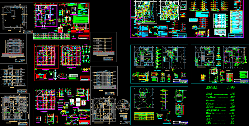 Project Multifamily Building DWG Full Project for AutoCAD