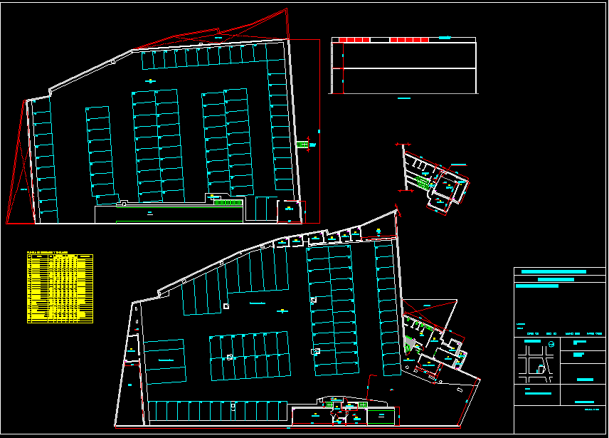 Чертеж парковки двг