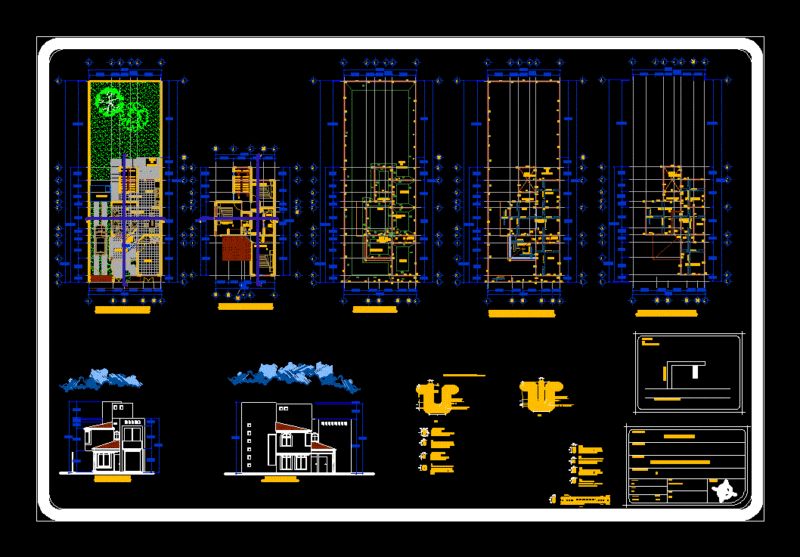 Project Room House DWG Full Project for AutoCAD