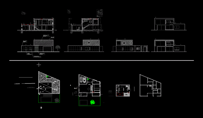Project Townhouse DWG Full Project for AutoCAD