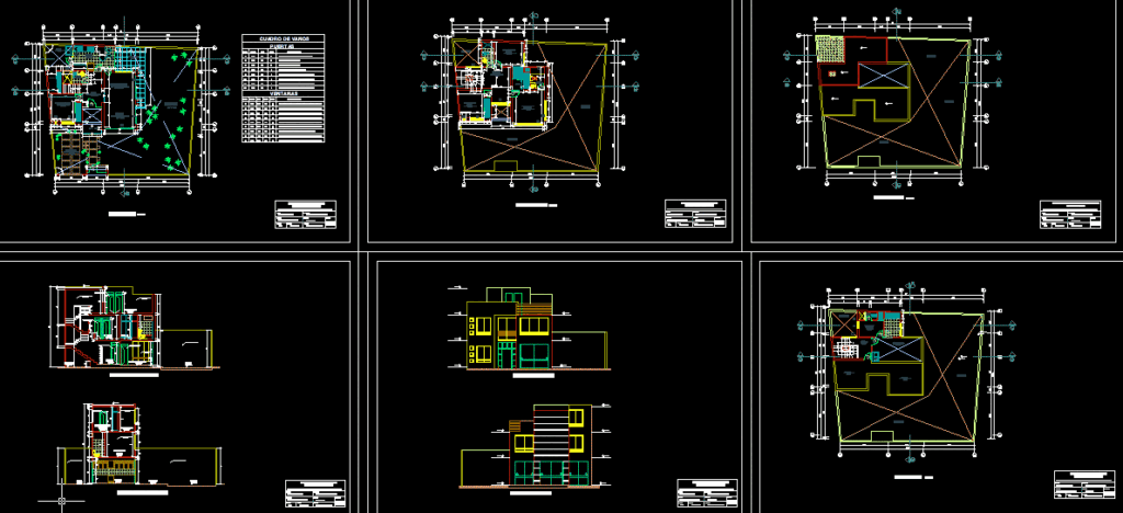 Project Urban House DWG Full Project for AutoCAD